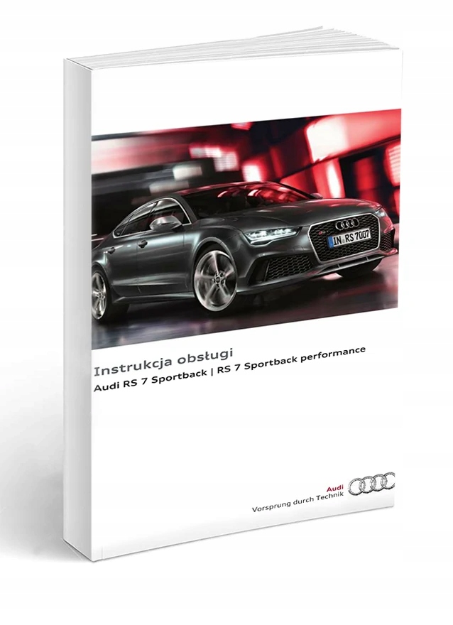 Audi RS 7 RS7 performance руководство пользователя