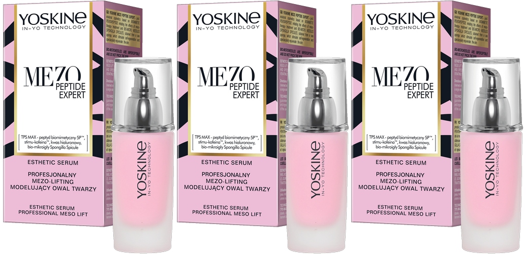 3 kusy Esthetic-sérum Profesionální Mezo-lifting Yoskine Hyaluron