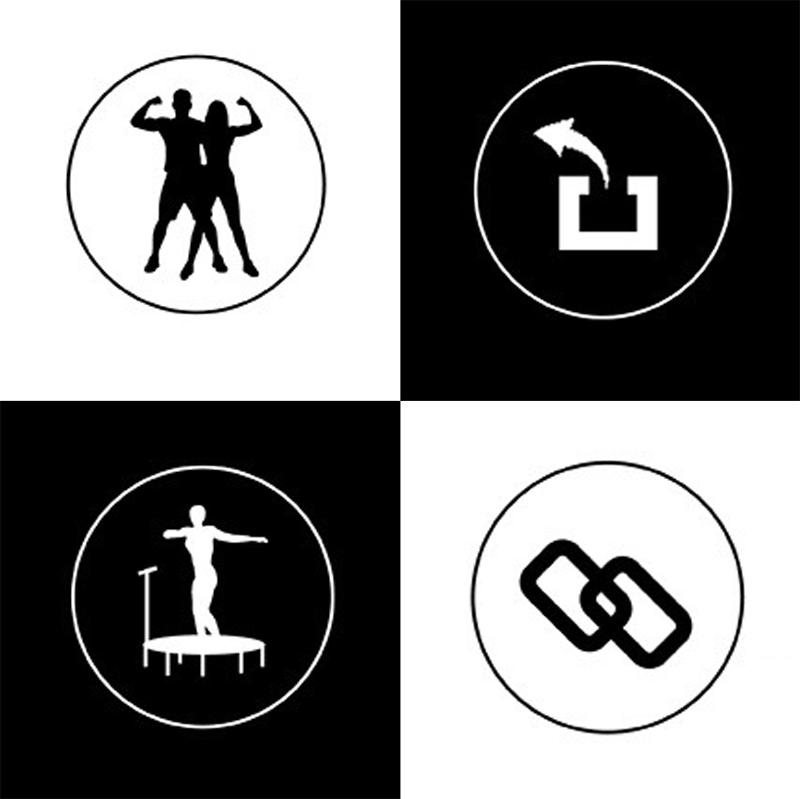 TRAMPOLINA FITNESS NIEBIESKA 130 CM Szerokość produktu 130 cm