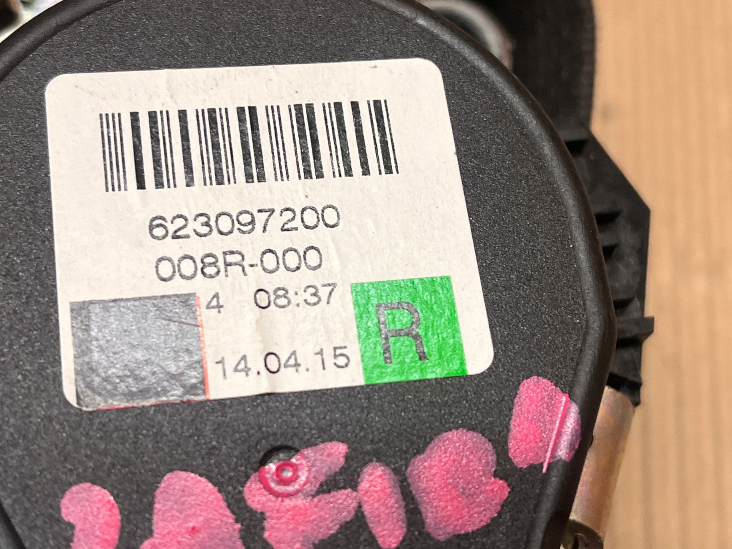 OPEL ZAFIRA C seat belt right front 13394800