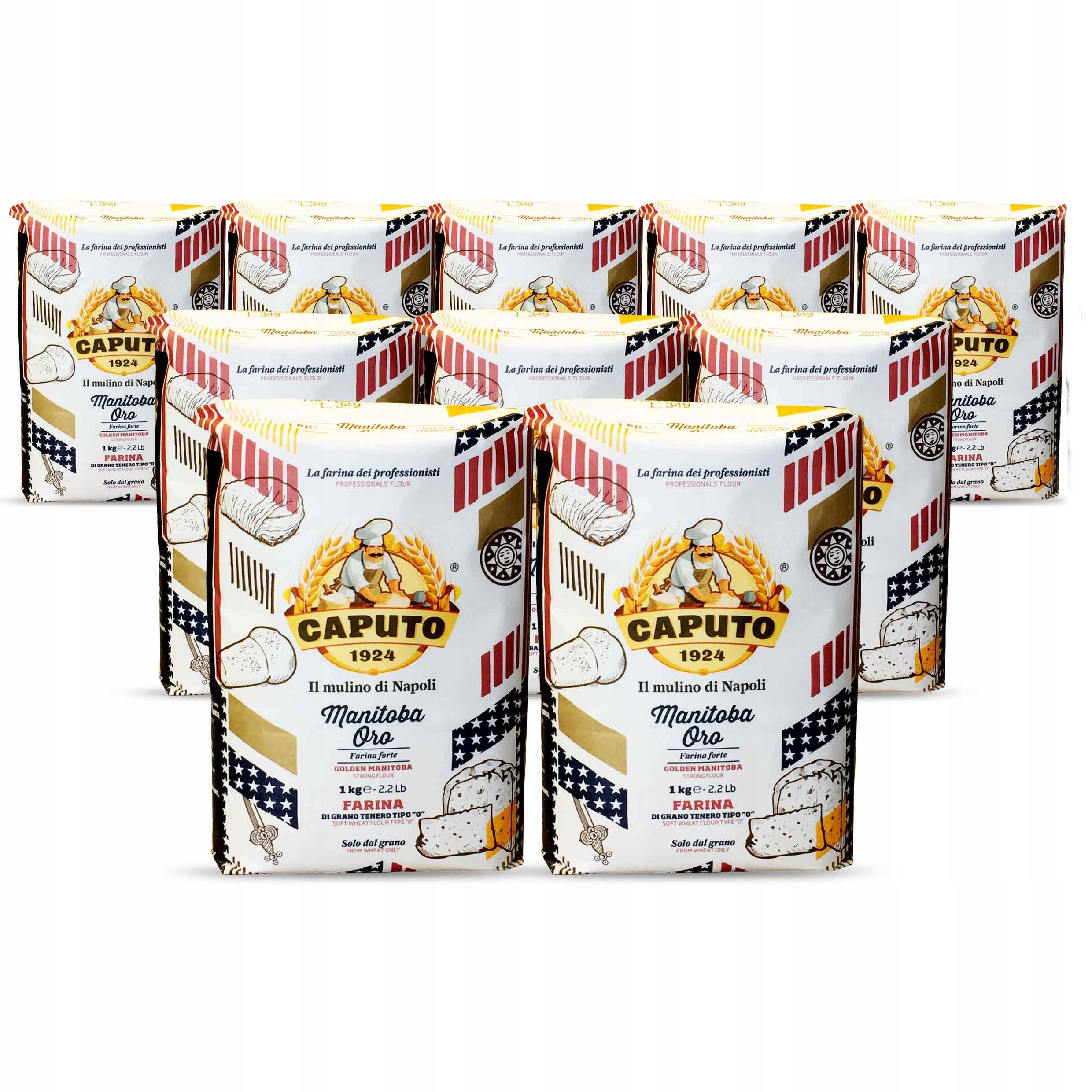 Levně Mouka na pizzu Caputo Manitoba Oro 1 Kg, tovární karton výrobce