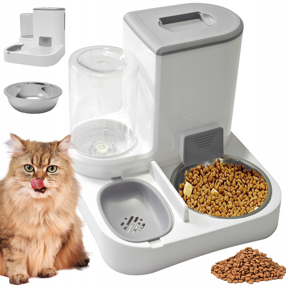 Levně Výdejník Vody A Krmiva Miska Pro Kočky A Psa Snadné Čištění 2 v 1