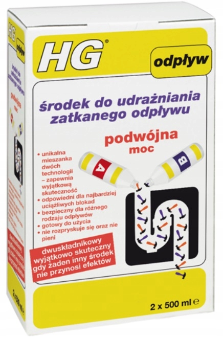 Levně Hg Přípravek Na Čištění Odtoku 2 X 0.5 L