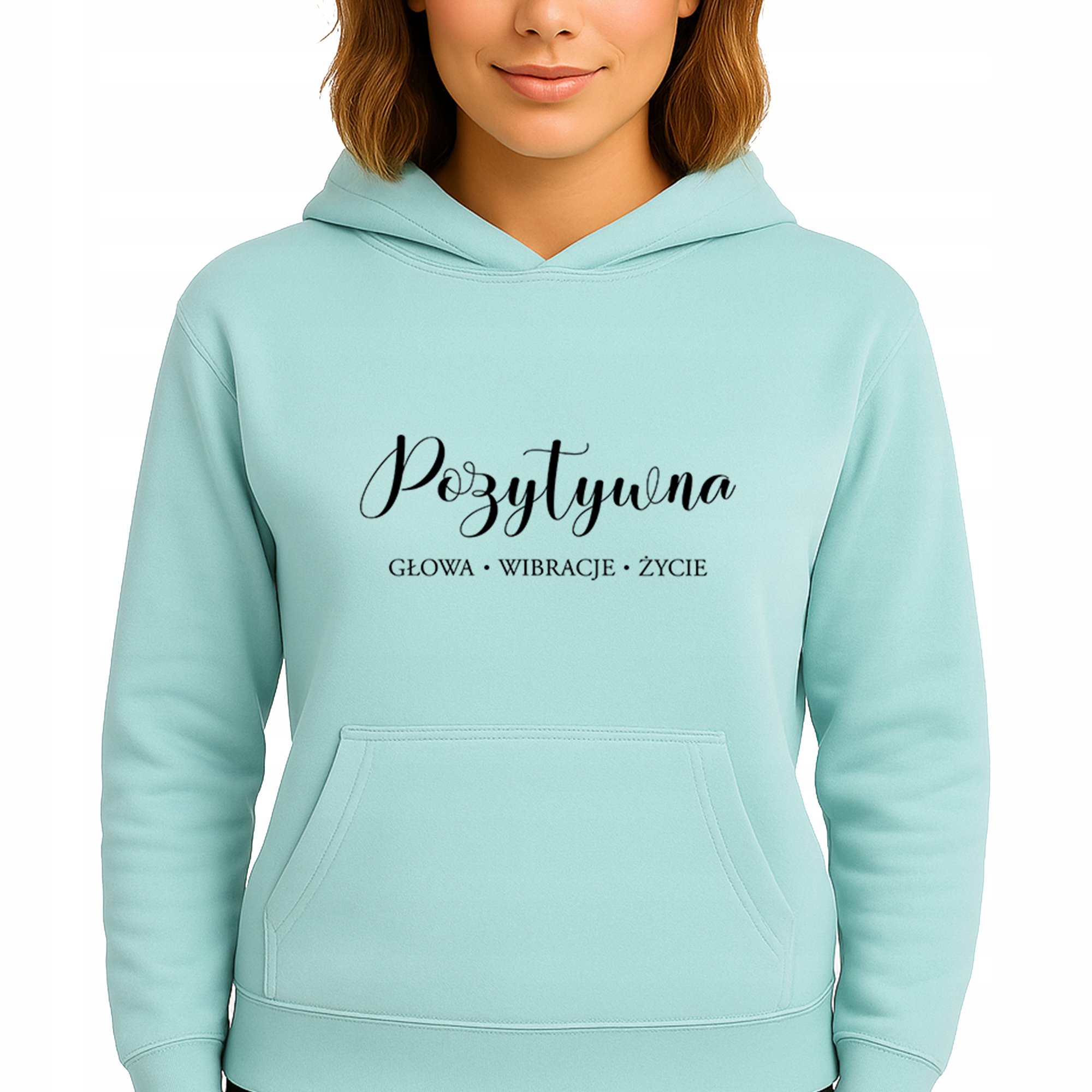 Mikina Mátová Hoodie S Kapucí Bavlněná Módní Pozitivní Vel M
