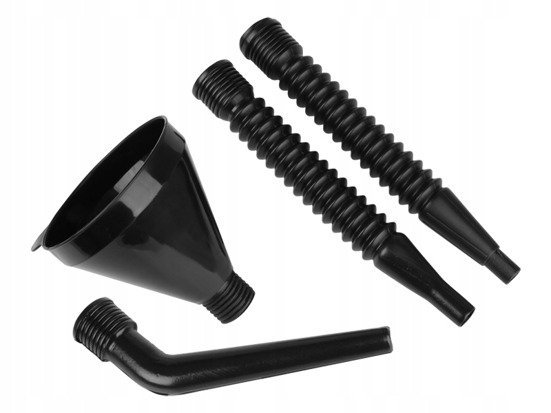 Lejek plastikowy okrągły czteroczęściowy z sitkiem 4 elementy