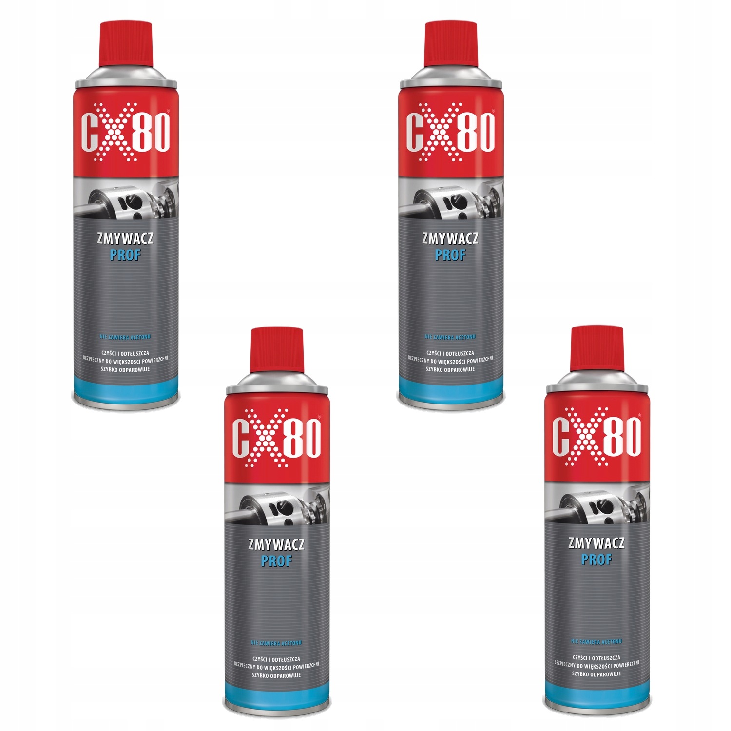 CX80 Preparat środek zmywacz odtłuszczacz do czyszczenia hamulców 500ml x4
