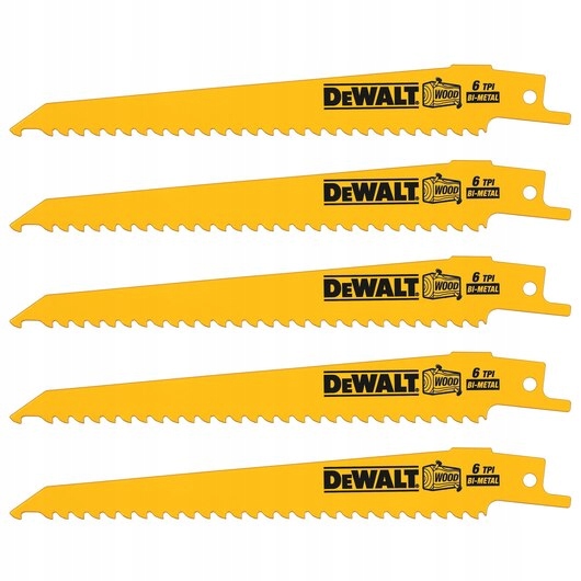 

Brzeszczot Do Drewna Dewalt DT2359 152X4,2MM 5SZT