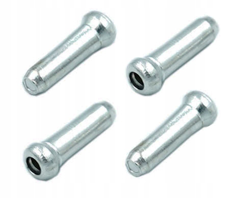 

Aluminiowa końcówka linki, srebrna 4 sztuki