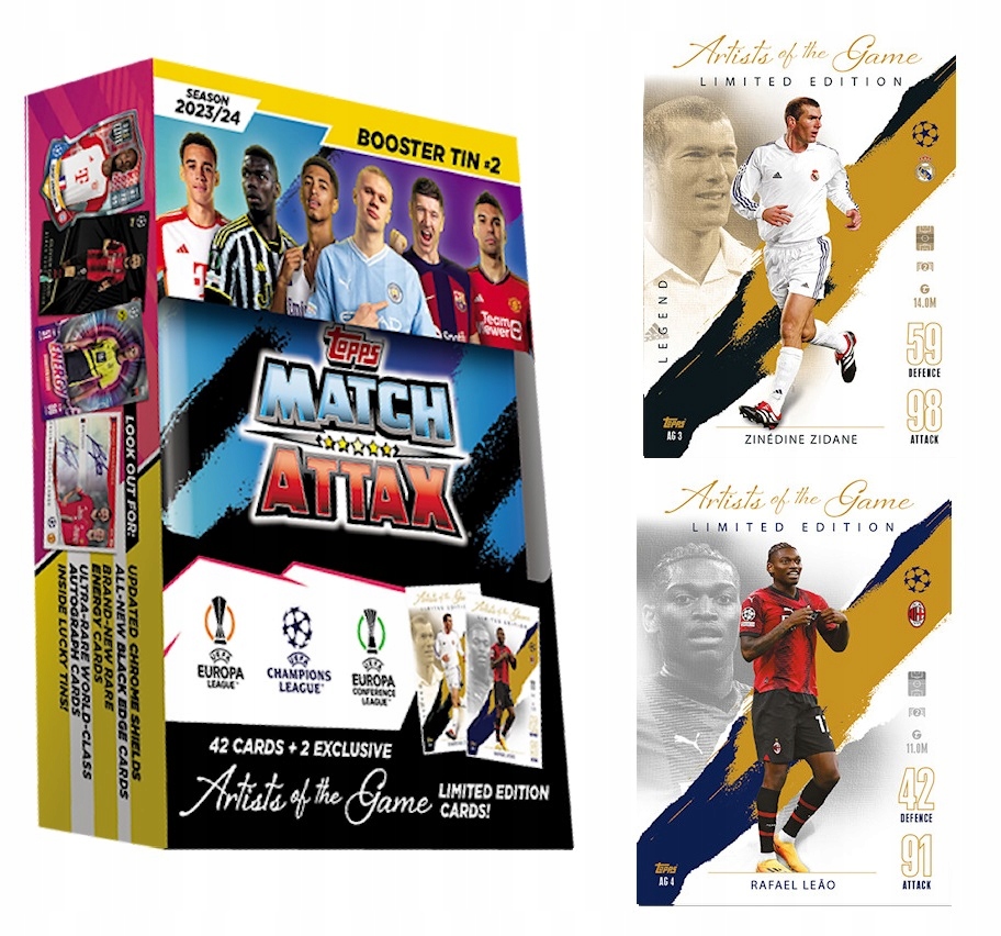 MINI PUSZKA #2 KARTY PIŁKARSKIE MATCH ATTAX UEFA CHAMPIONS LEAGUE 2024