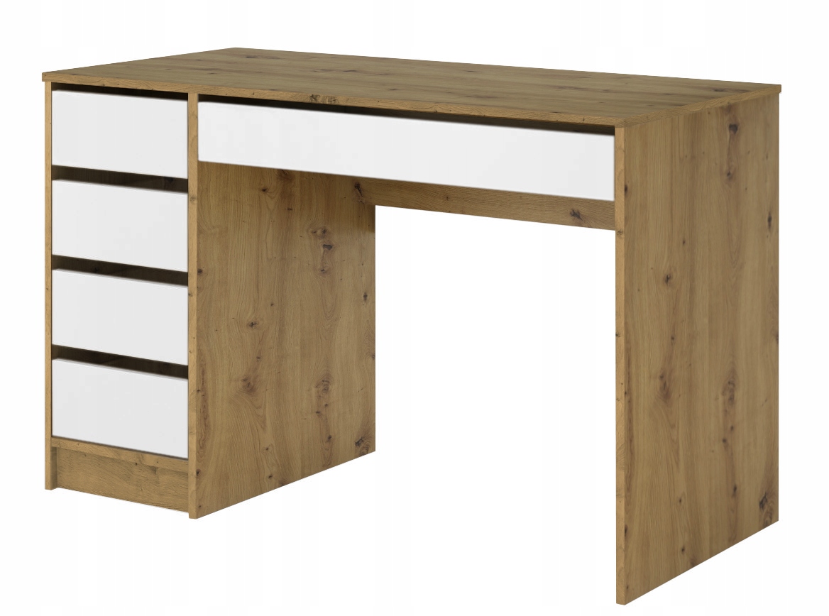 

Biurko Maks dąb artisan biały 120cm prawe lewe