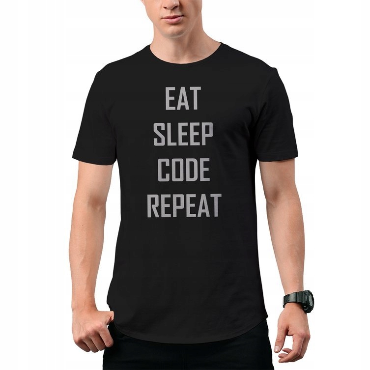 

Koszulka T-Shirt Eat Sleep Dla Programisty M