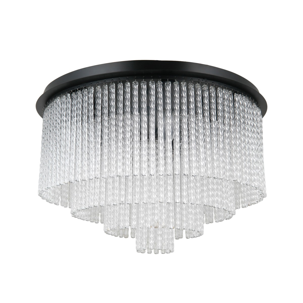 Naute PLF-40931-9A-BK Moderný čierny stropné svietidlo v štýle glamour