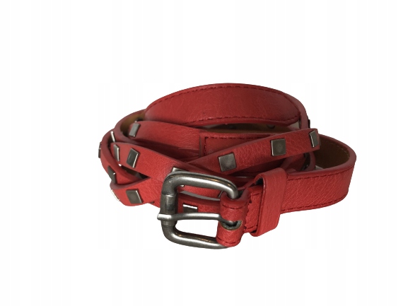 

Pasek Damski Czerwony ćwieki, dżety