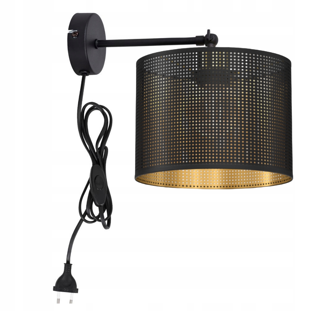 Moderní Nástěnné Svítidlo Se Zlatým Led Stínidlem