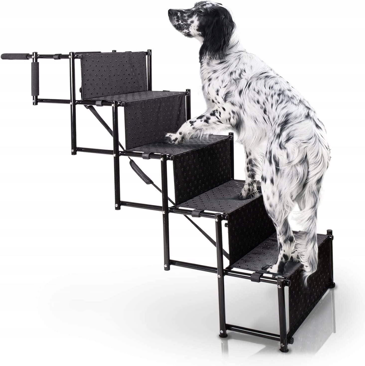 Rampa schody dla Psa samochodowa składana antypoślizgowa 4STOPNIE 58kg auto