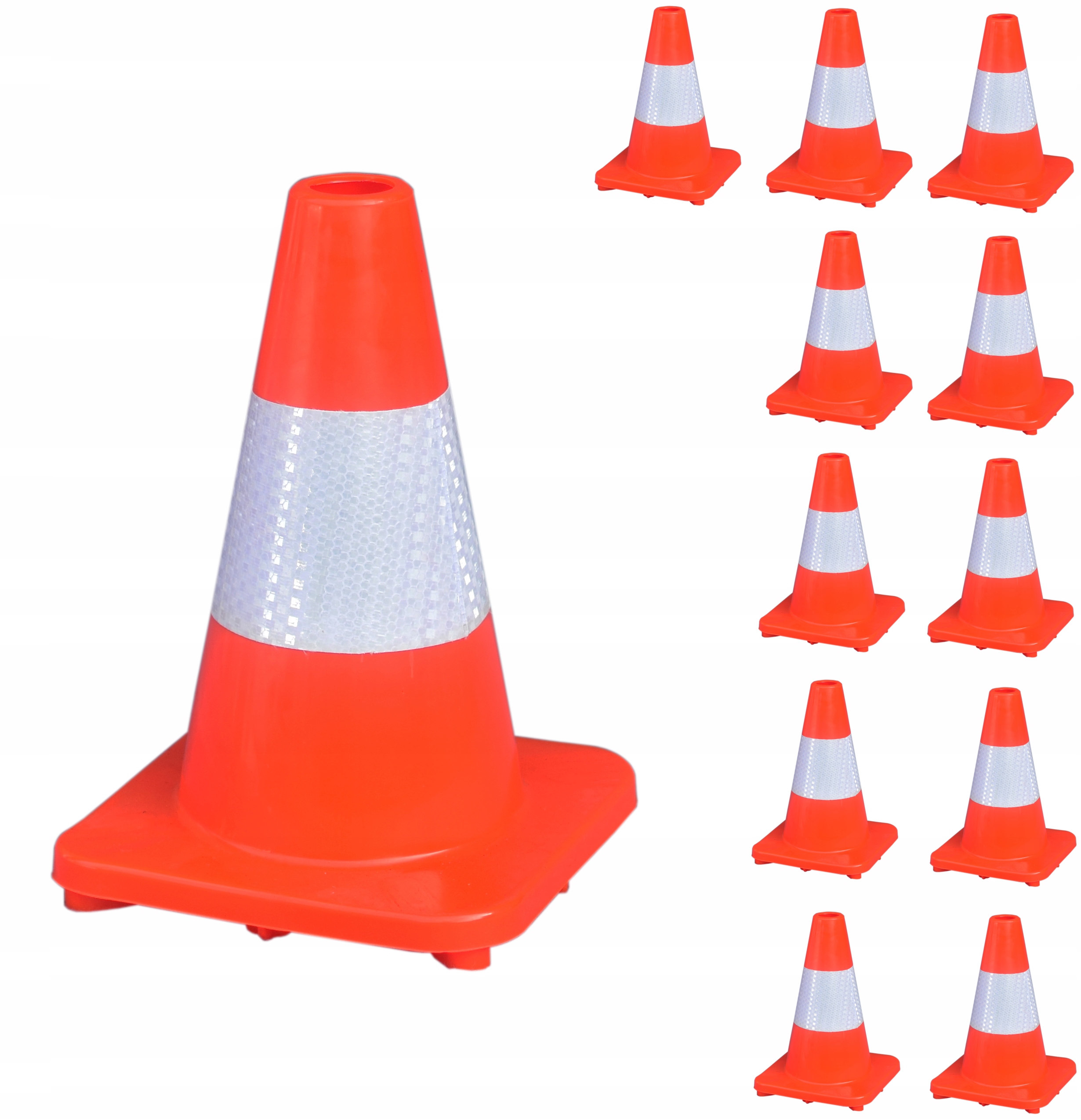 Silniční pacholek 30cm U-23 reflexní Silniční pacholky Sada 12 ks