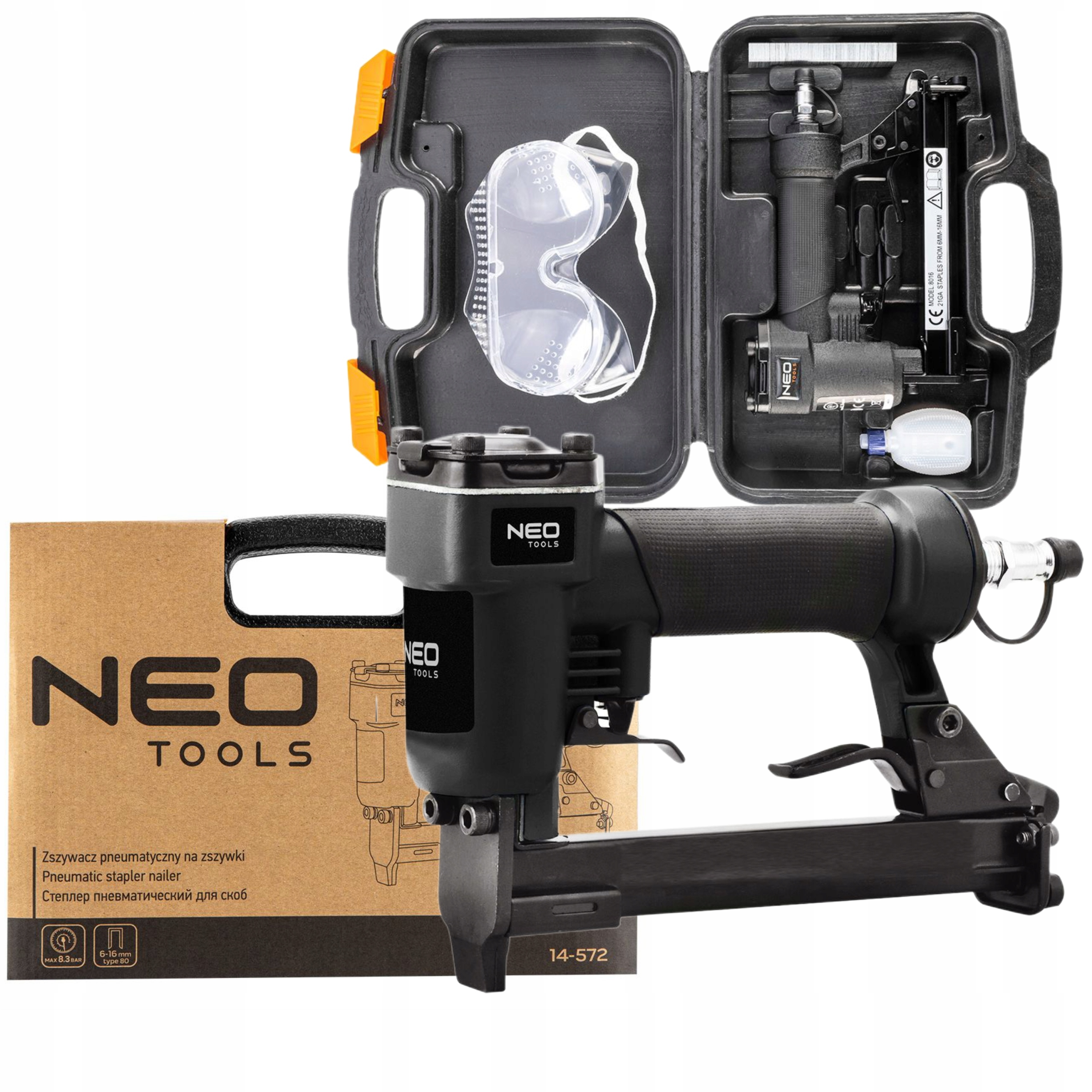

Neo Zszywacz Pneumatyczny 6-16 MM Zszywki Typ 80