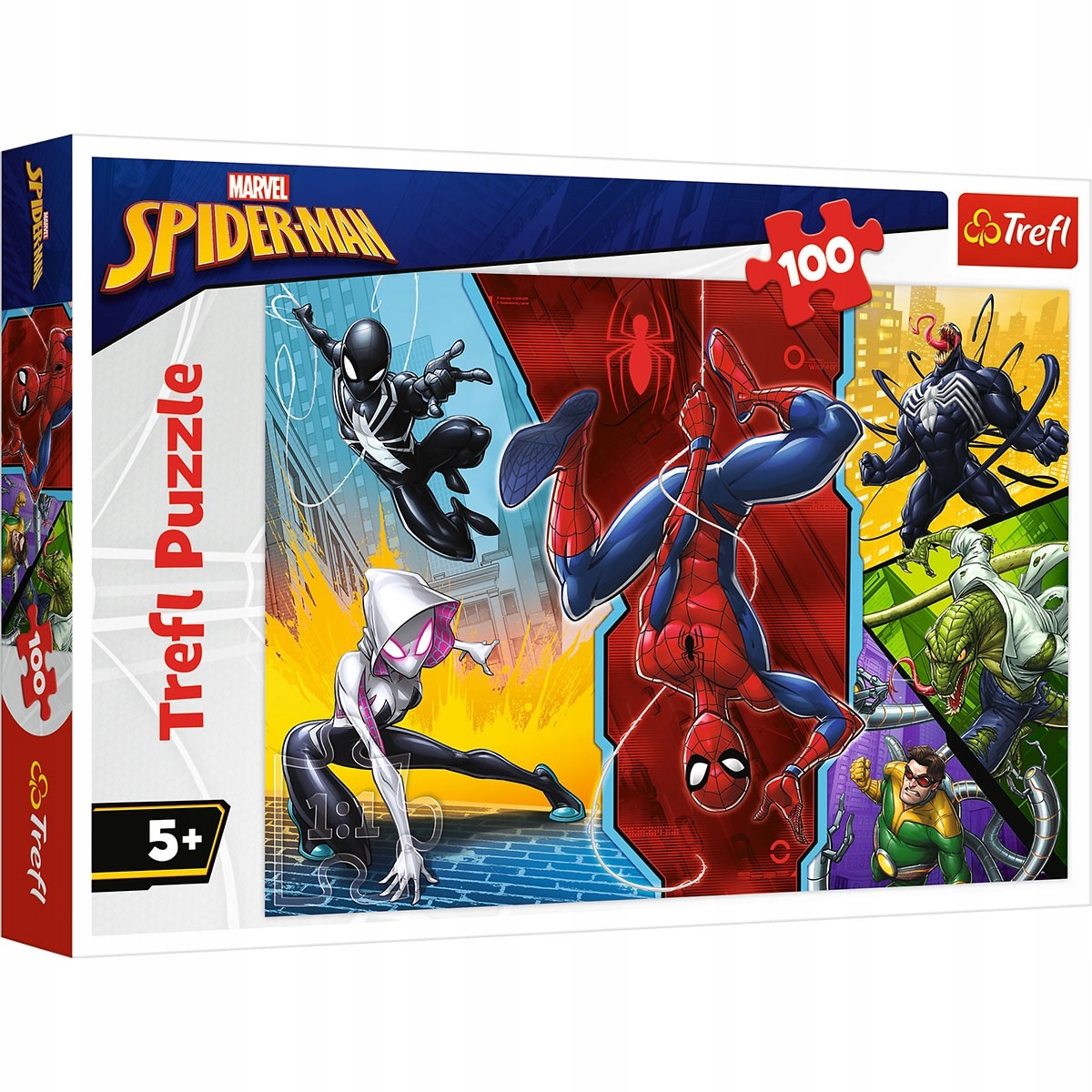

16347 Trefl Puzzle 100 El. Spider Man Do Góry Noga