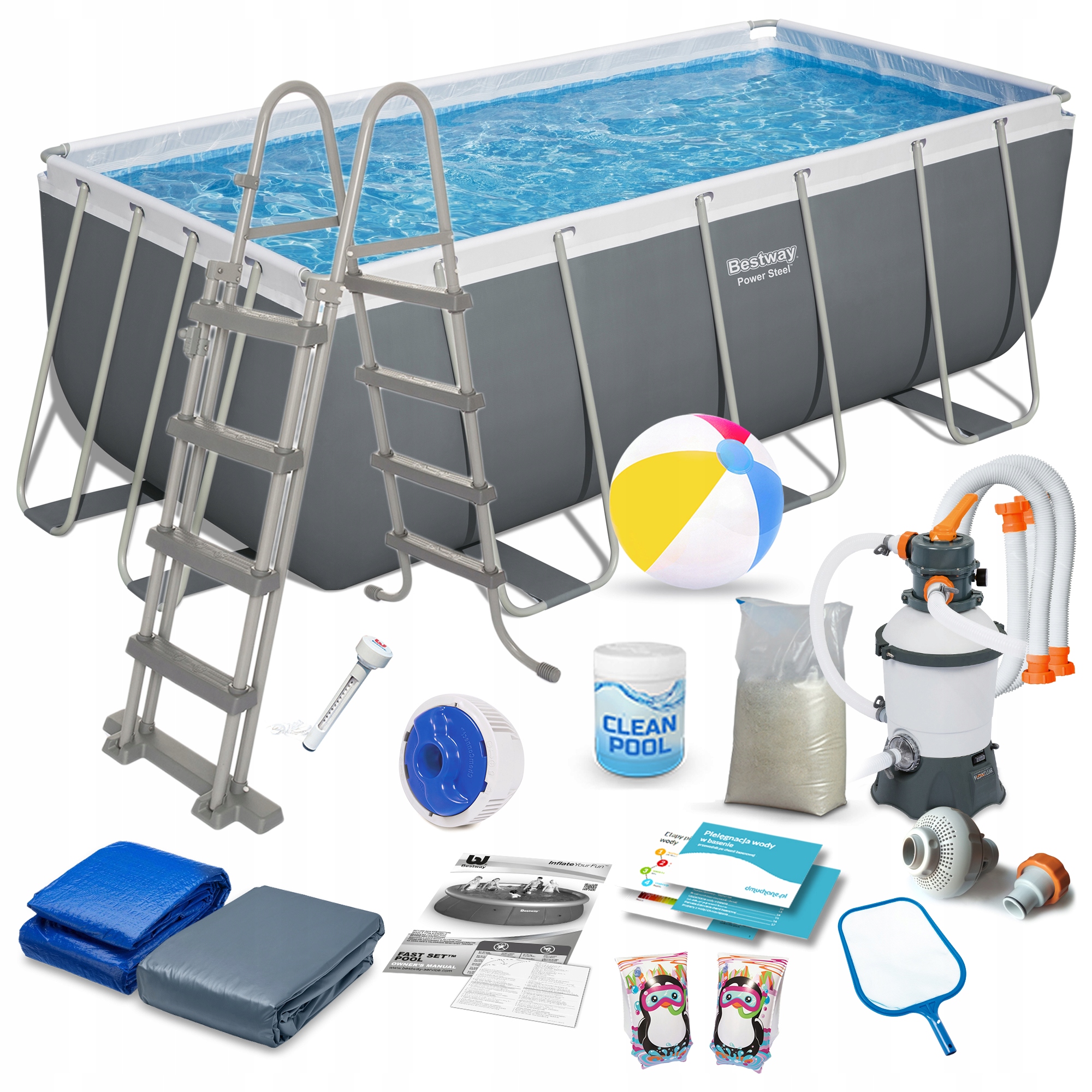 

Basen Stelażowy Ogrodowy 412x201x122 Bestway 18w1