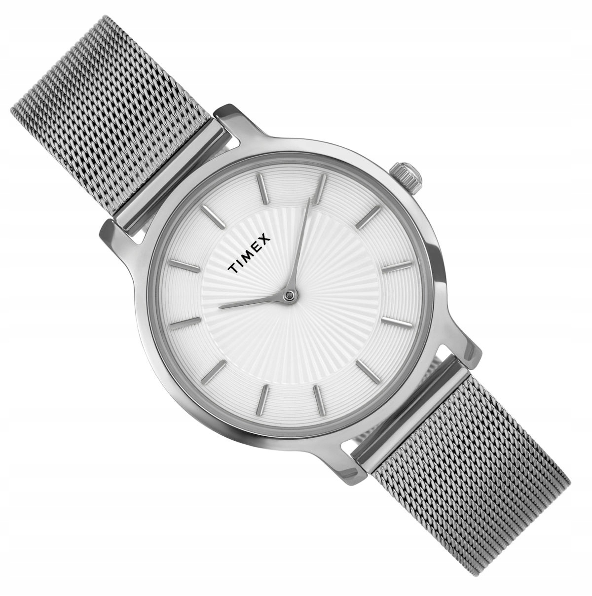 Dámské Stříbrné Hodinky Timex Fashion Transcend TW2Y10200 34 mm