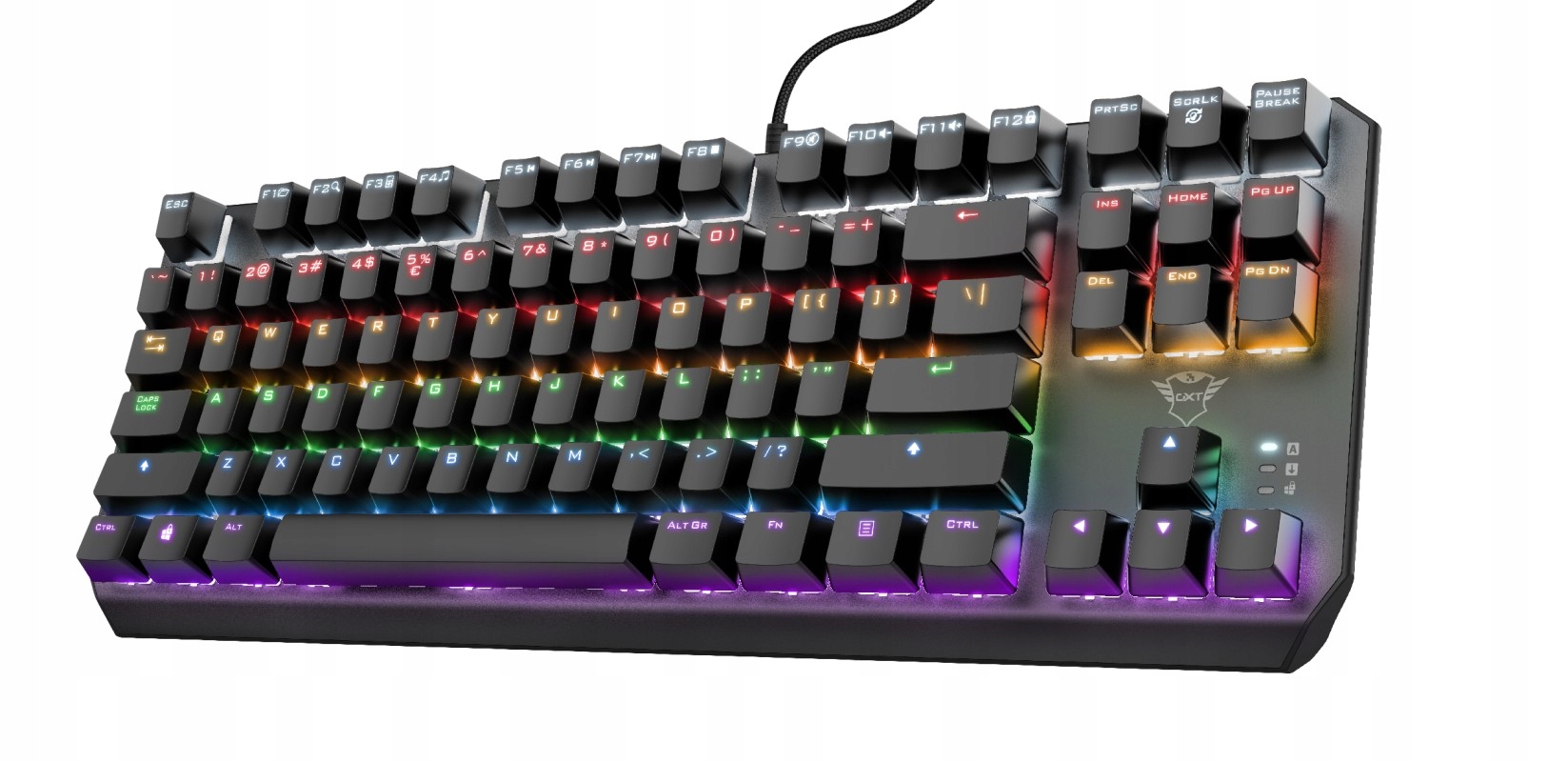 Trust GXT834 CALLAZ/Drôtová Usb/us layout/Čierna