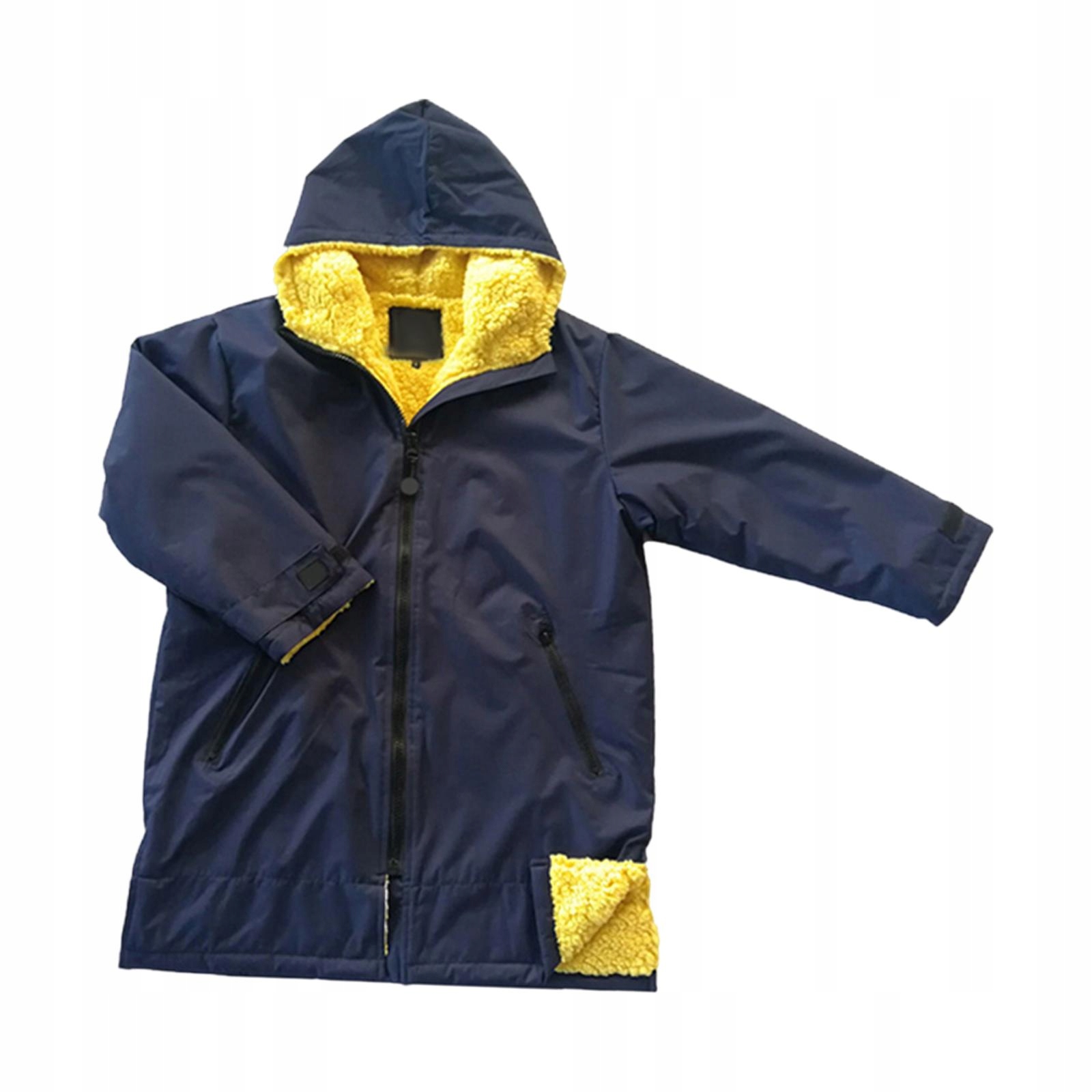 Surf Swim Parka Poncho Jacket Deep Blue Yellow Marka Vioninxa