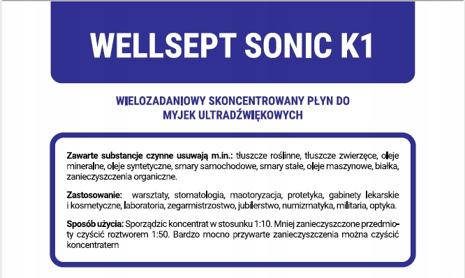 Płyn koncentrat do myjki ultradźwiękowej 2l Ultra Sonic Kod producenta 5905999823133