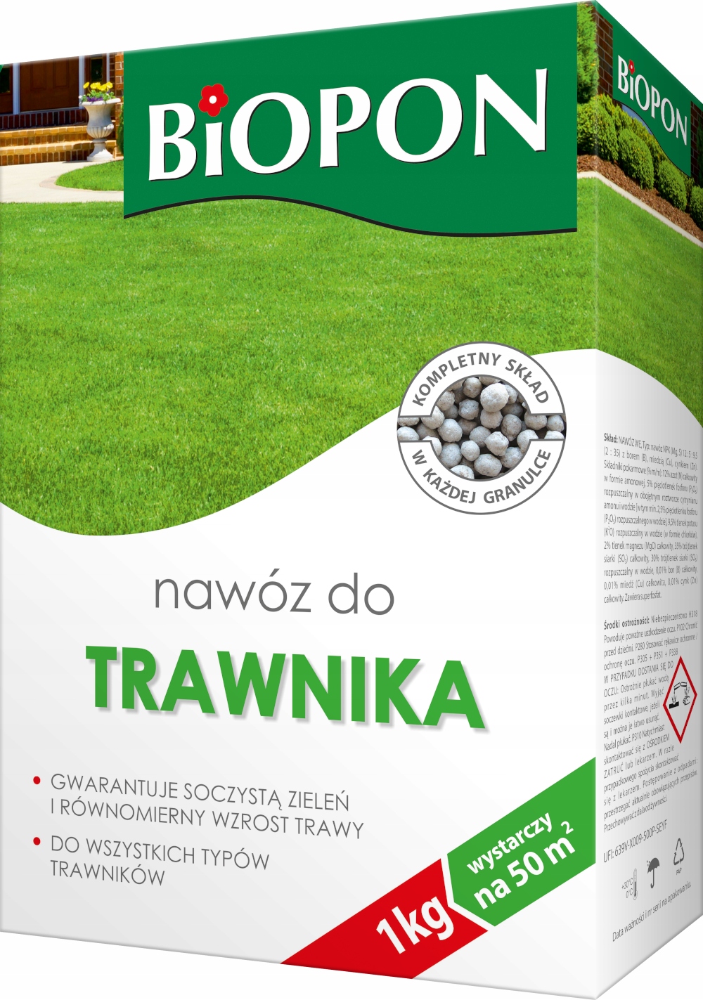 

Biopon Nawóz Granulat Do Trawnika Trawy Azot 1KG