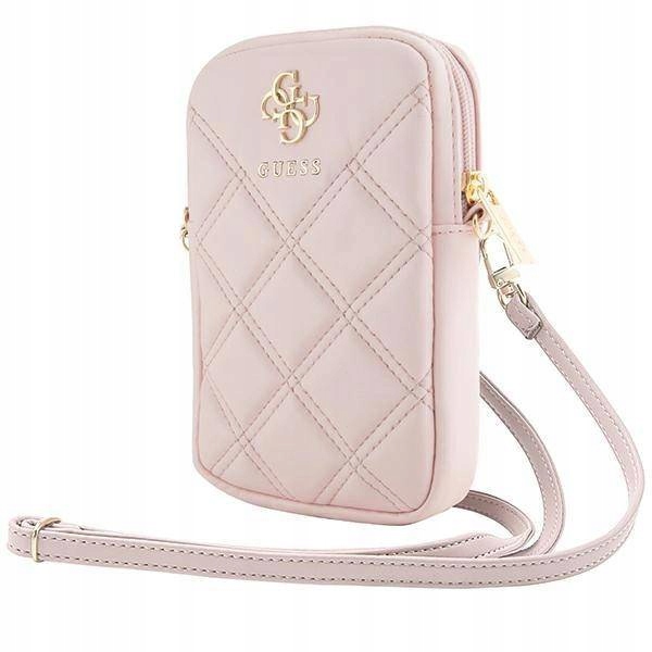 Kabelka Guess Zip Quilted 4G Růžová