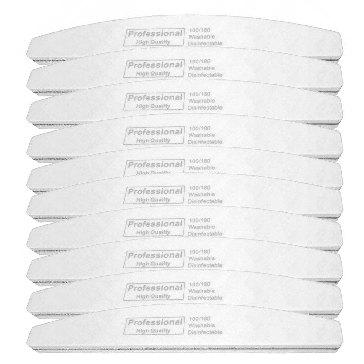 

10x Pilnik Polerka blok do paznokci łódka 100/180