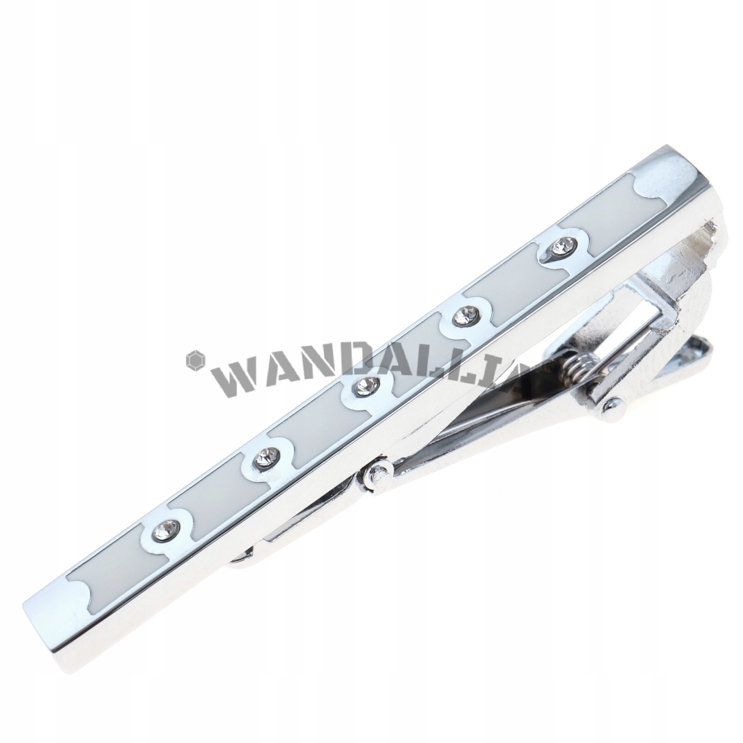 WANDALLIA Spinka do Krawata SP-KR-162 Klasyczna Srebrna dł.6cm EAN (GTIN) 5906228206451