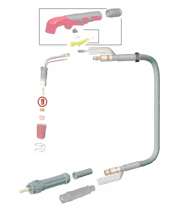 ELEKTRODA UCHWYTU PLAZMY PT-80 MAGNUM CUT 70 Kod producenta C EP PT-80