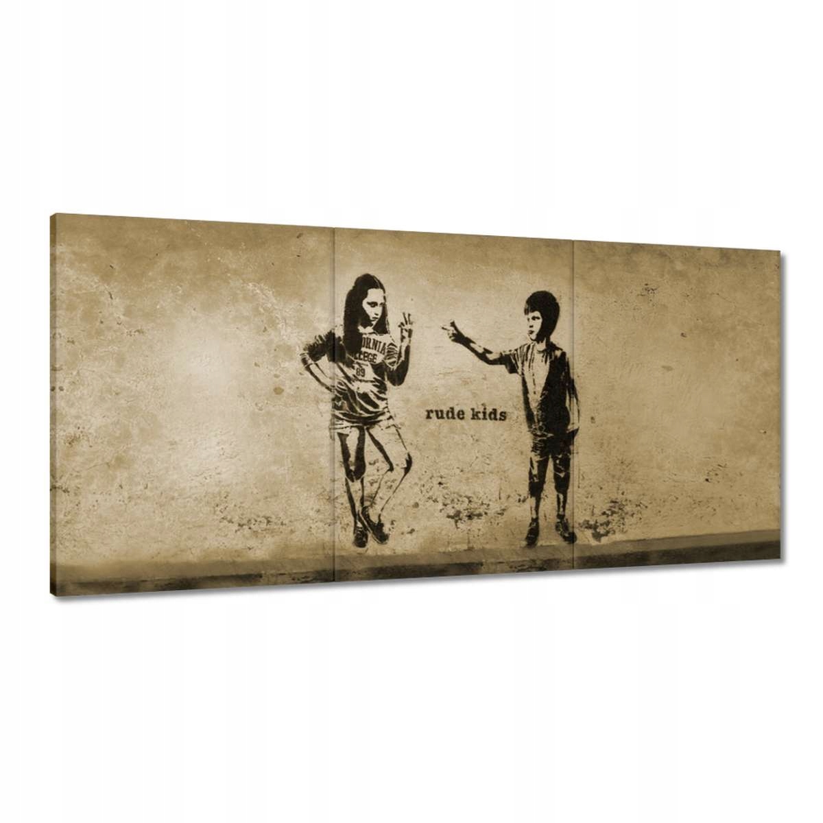 Obrazy 180x90 Banksy Neslušné deti