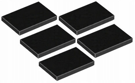 

Lego Płytka Płaska 2x3 Czarna (26603/6162892) x5