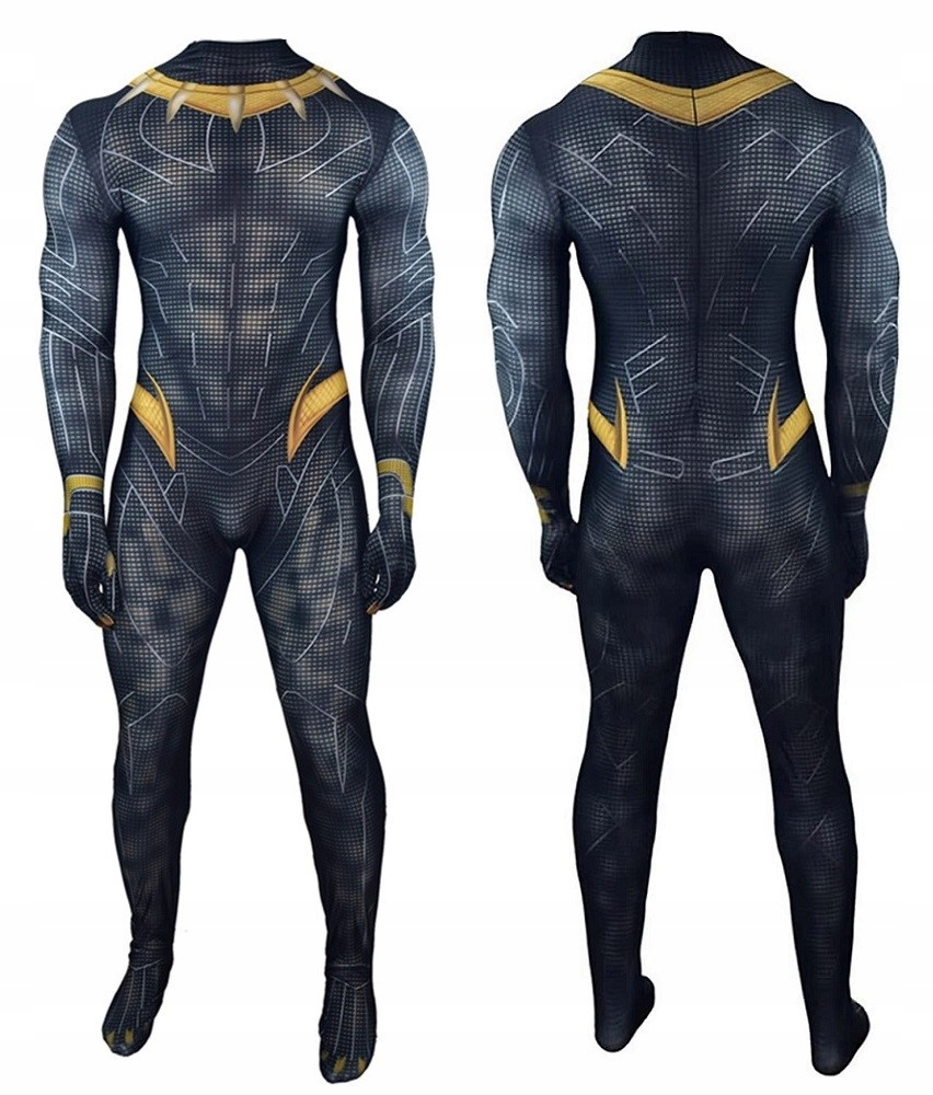 STRÓJ CZARNA PANTERA SKIN COSPLAY 164/170 + MASKA Marka Hopki