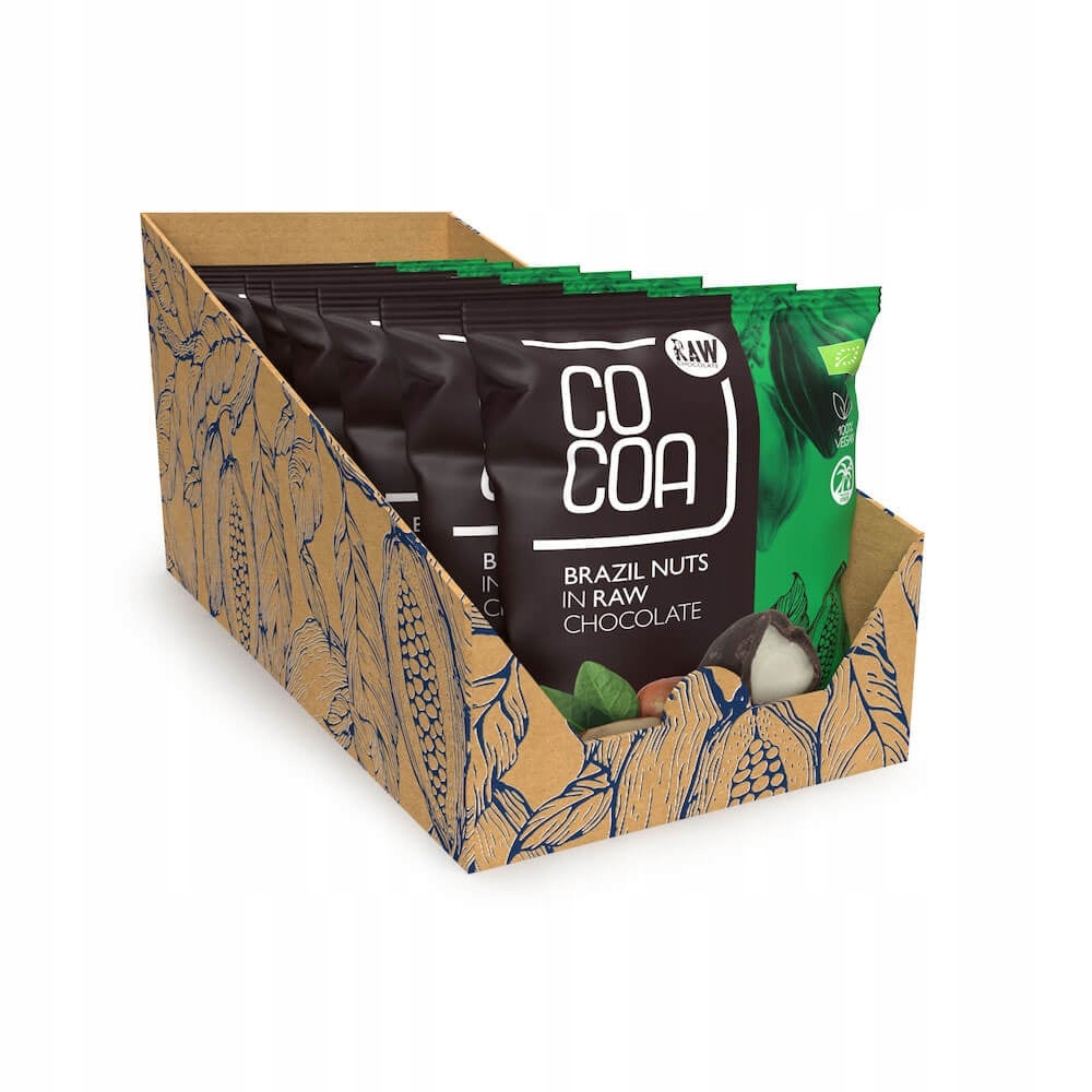 Orzechy brazylijskie w ciemnej czekoladzie 70% Cocoa Bio Box 7X70g