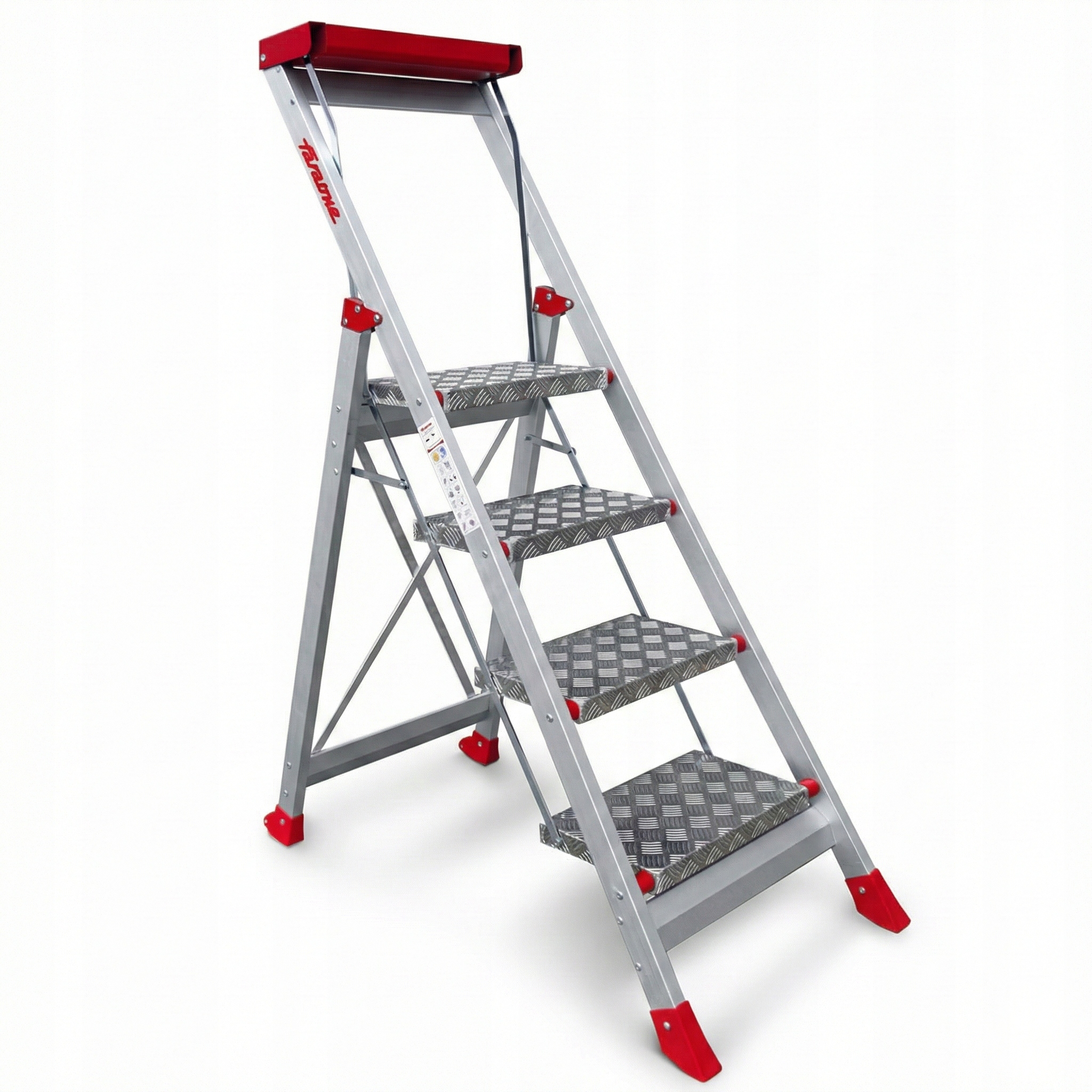 Drabina aluminiowa schody schodki magazynowe Faraone SGP04.P.17 2,98 m