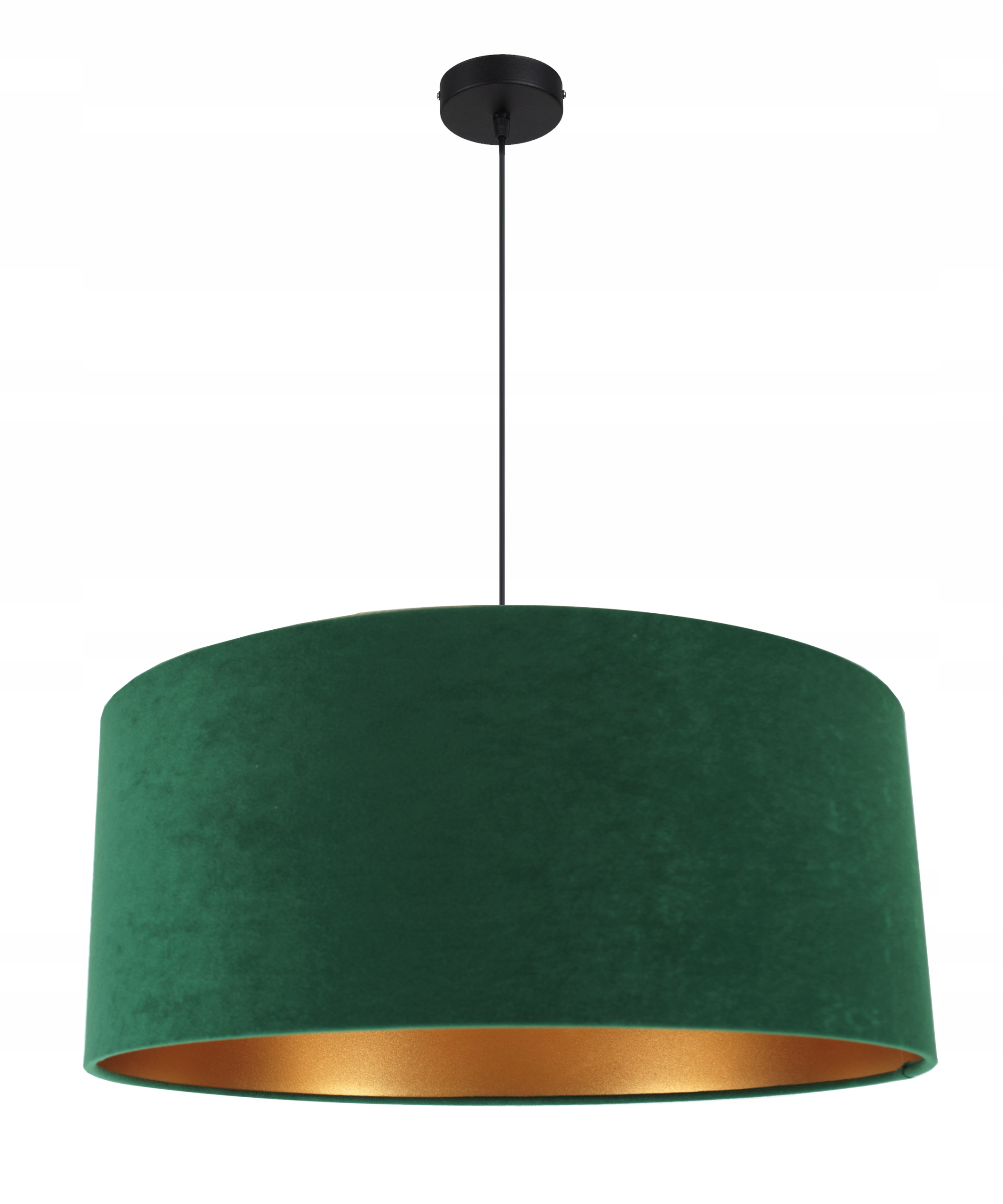 

Lampa Wisząca Sufitowa Żyrandol Abażur Welur 40 CM