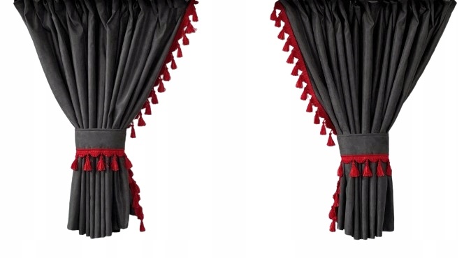 Zasłona TIR typu Standard bez poprzeczki frędzle - MAN Numer katalogowy producenta ZTS01BP