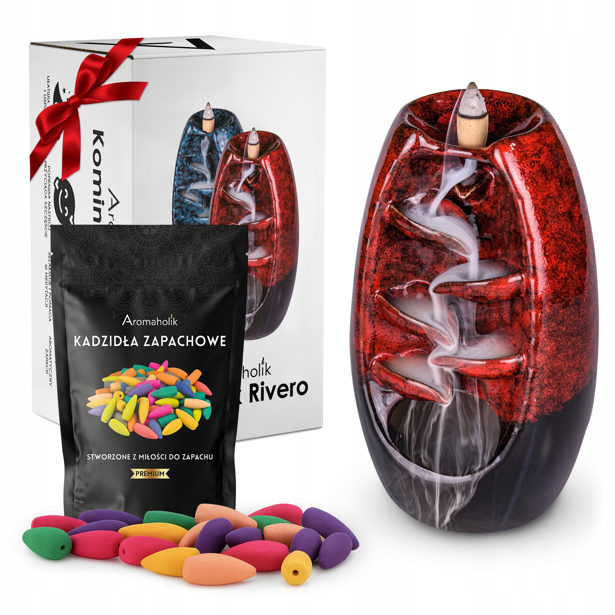 Aromalampa Rivero s kadidlem XL pro aromaterapii sada Backflow