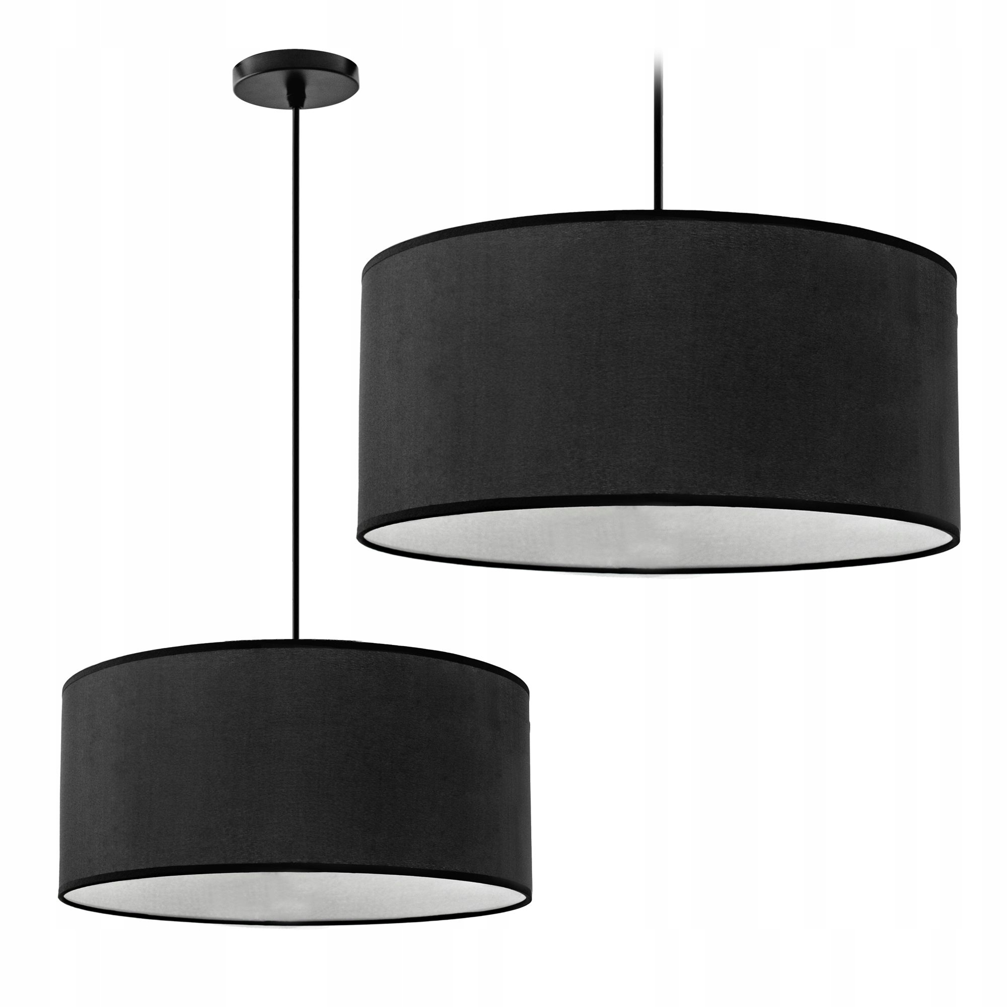 

Lampa Wisząca Żyrandol Nowoczesny Black White 40CM