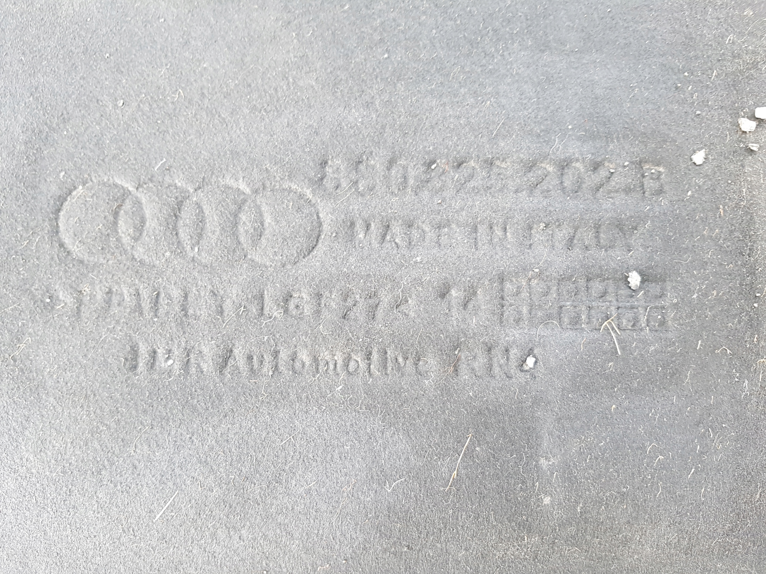 AUDI TT 8S 8S0 Blende Abdeckung abdeckung Unterfahrschutz rechts