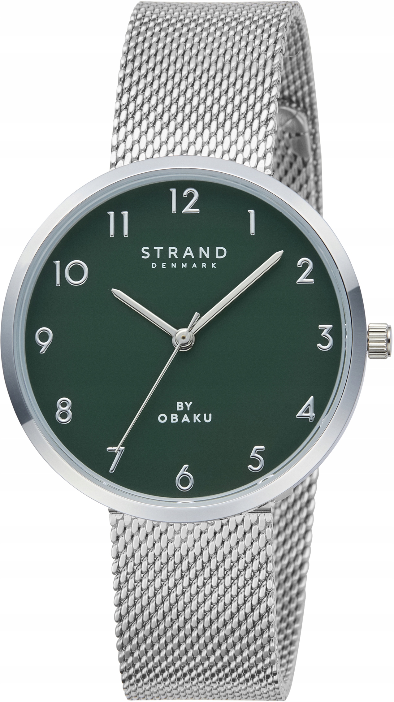 Nové Originální dámské hodinky Strand by Obaku S700LXCEMC-DA stříbrné, krabička