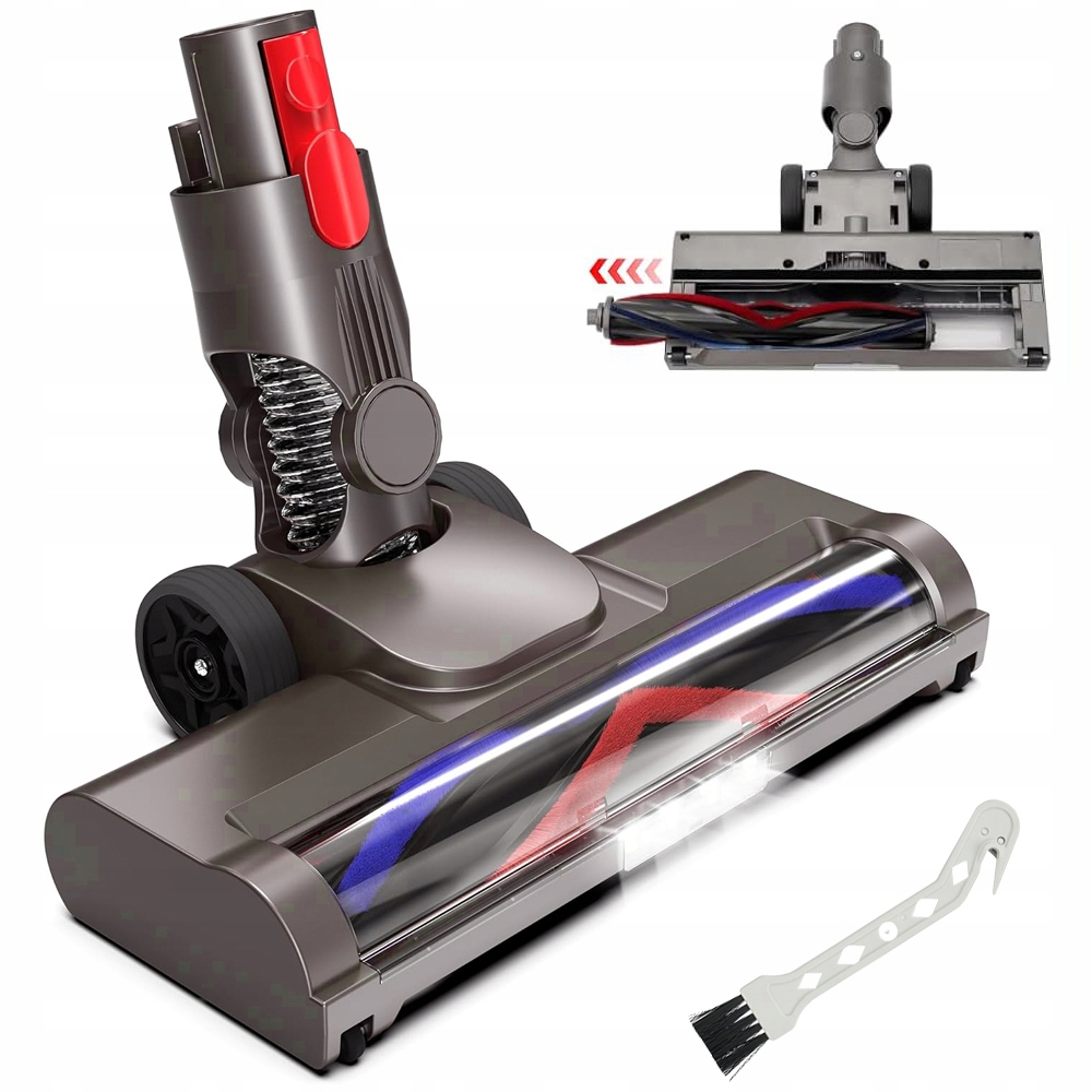 Měkký Led Kartáč Pro Dyson V11 V15 V10 V8 V7 Na Tvrdé Podlahy, Šedý