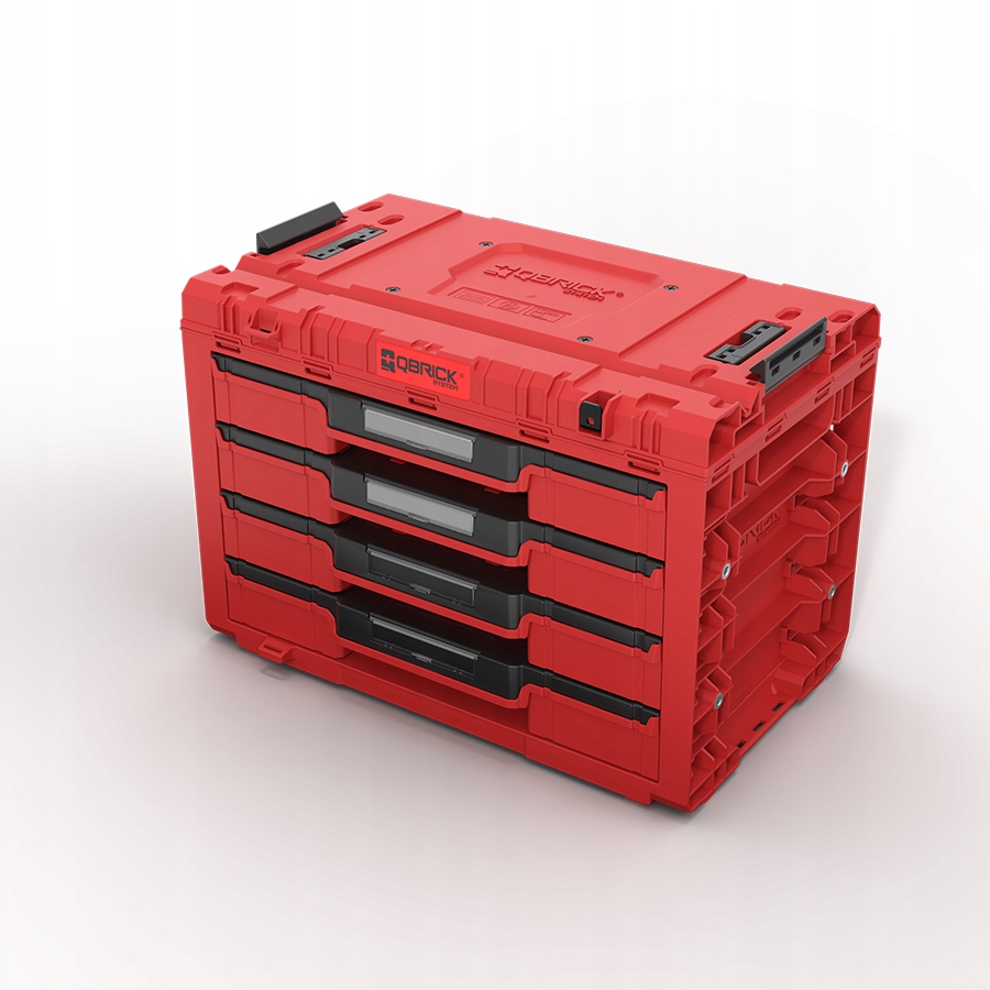 Skrzynia narzędziowa z szufladami Qbrick Prime Drawer 4 Red Ultra Hd