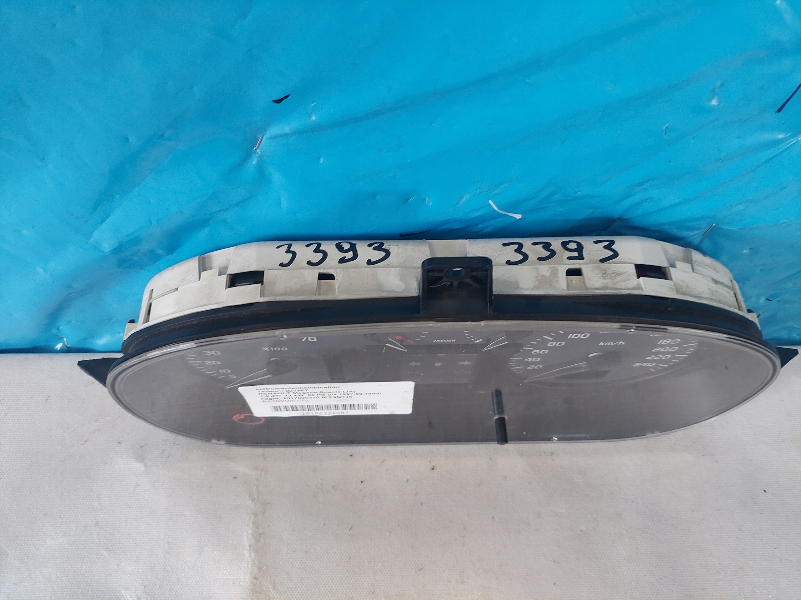 dials clock SCENIC and 1.9 DTI 8200038775