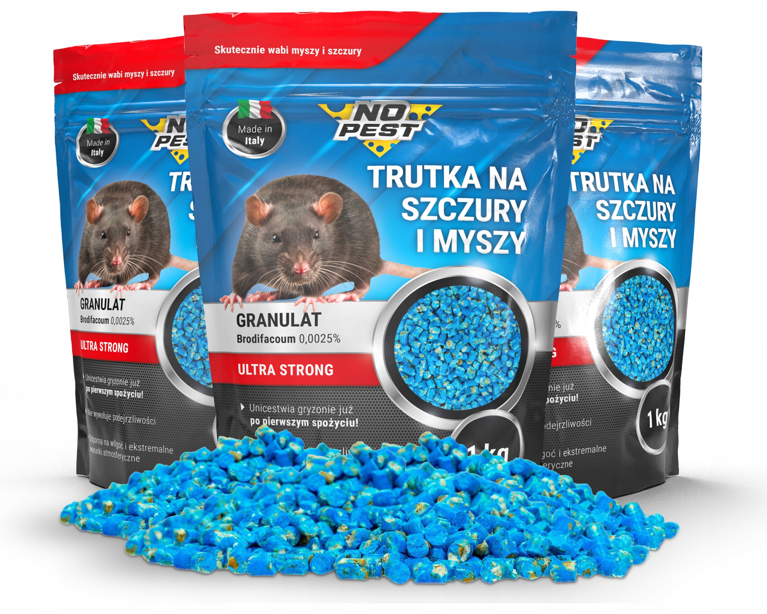 

Trutka Na Szczury I Myszy Ultra Mocna No Pest 3KG