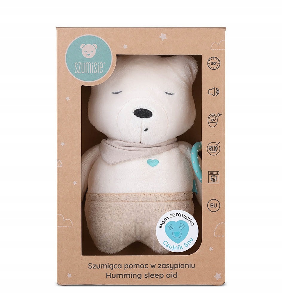 Szumisie Szumiący miś FRANEK Czujnik Snu + GRATIS PERSONALIZACJA Wiek dziecka 0 +
