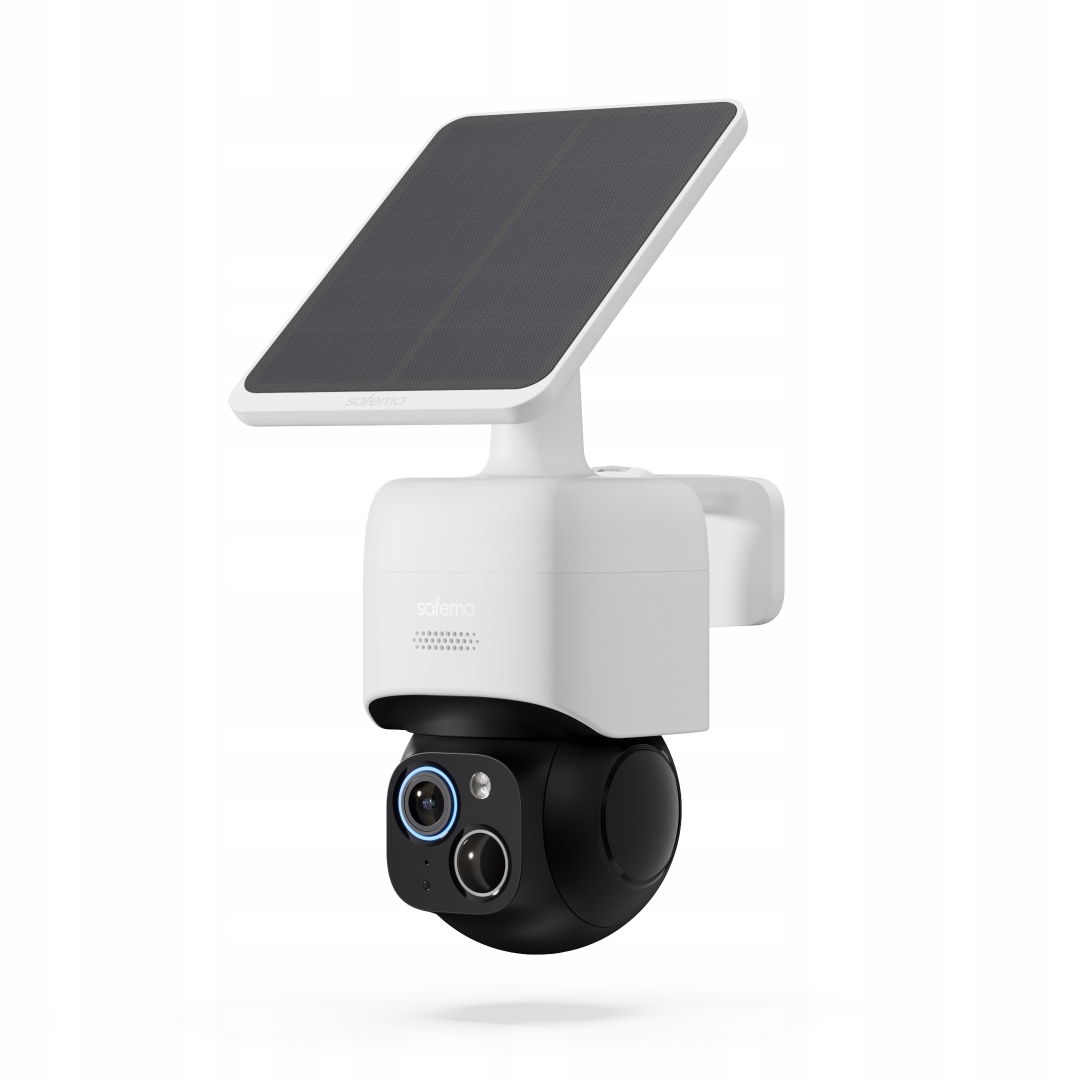 Ptz Wifi bezdrátová 4K Uhd Ai kamera se solárním panelem Safemo ST1