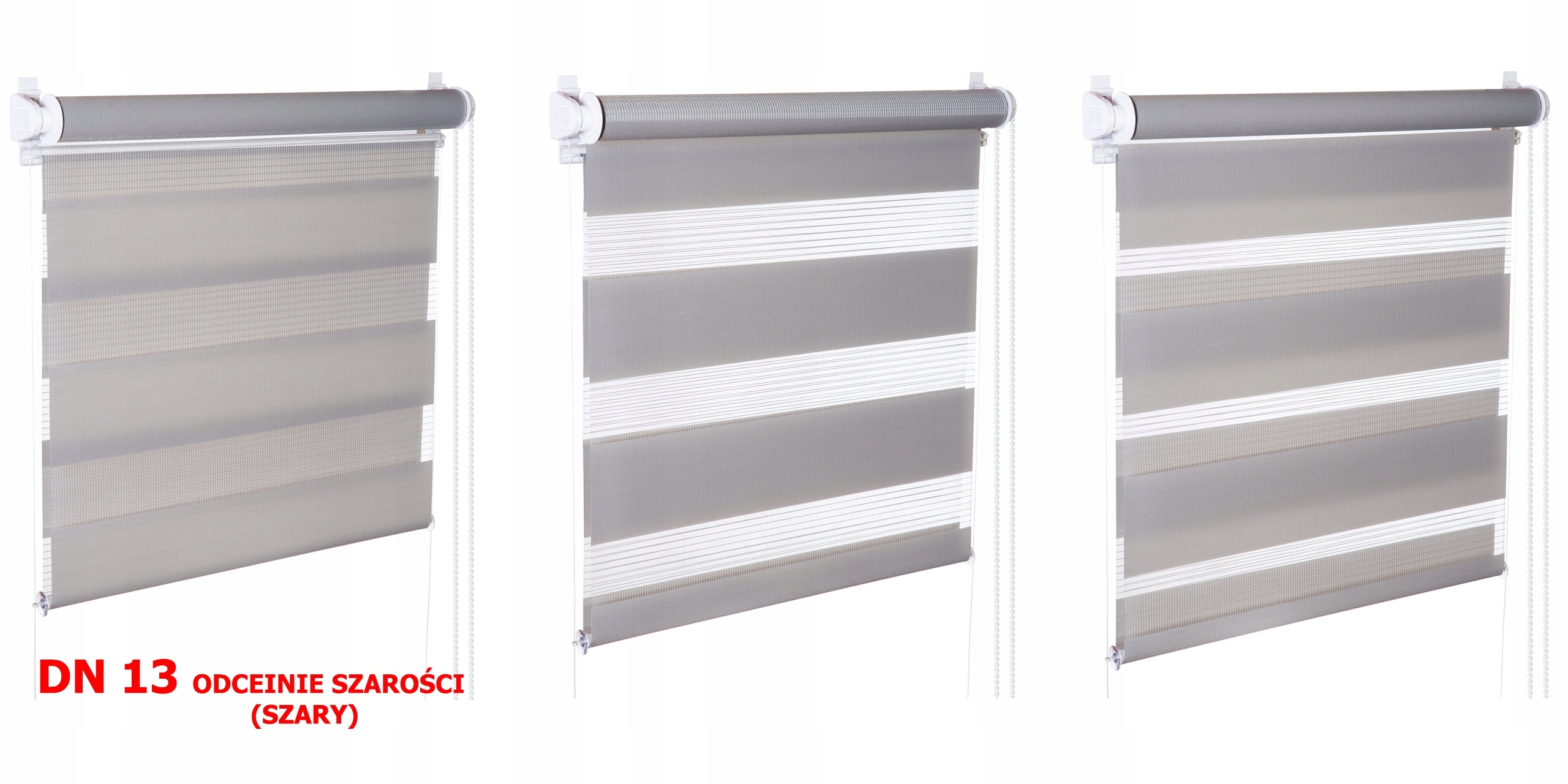 Roleta Dzień Noc z PROWADNICĄ 95x140 13 KOLORÓW Długość 140 cm